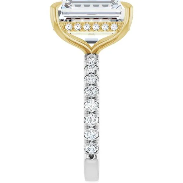 Claw-Prong Hidden Halo-Style Engagement Ring Image 4 Raleigh Diamond Fine Jewelry Raleigh, NC