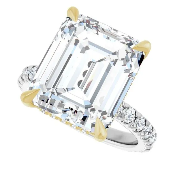 Claw-Prong Hidden Halo-Style Engagement Ring Image 5 Futer Bros Jewelers York, PA