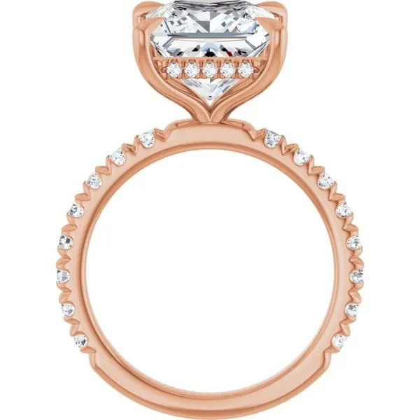 Claw-Prong Hidden Halo-Style Engagement Ring Image 2 Clater Jewelers Louisville, KY