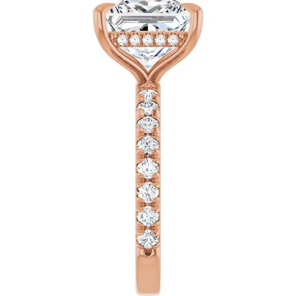 Claw-Prong Hidden Halo-Style Engagement Ring Image 4 Jimmy Smith Jewelers Decatur, AL