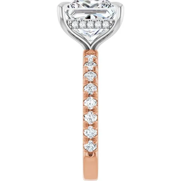 Claw-Prong Hidden Halo-Style Engagement Ring Image 4 Arezzo Jewelers Elmwood Park, IL
