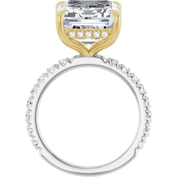 Claw-Prong Hidden Halo-Style Engagement Ring Image 2 Jimmy Smith Jewelers Decatur, AL