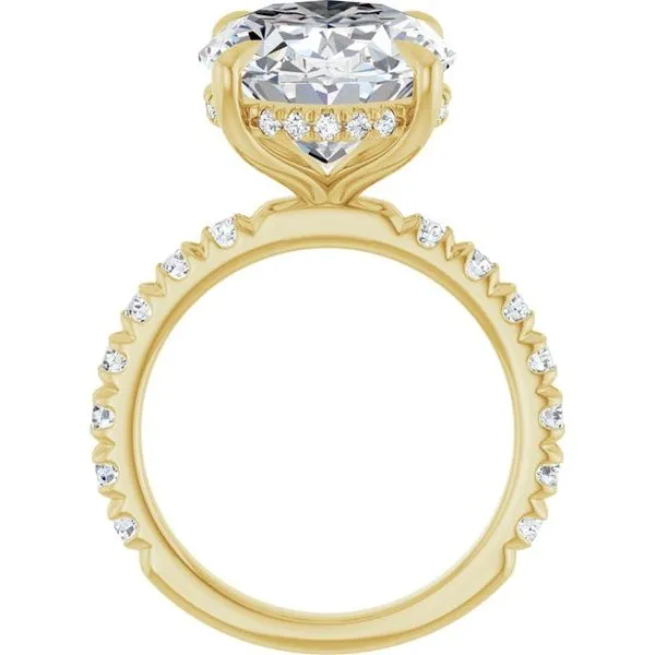 Claw-Prong Hidden Halo-Style Engagement Ring Image 2 Jimmy Smith Jewelers Decatur, AL