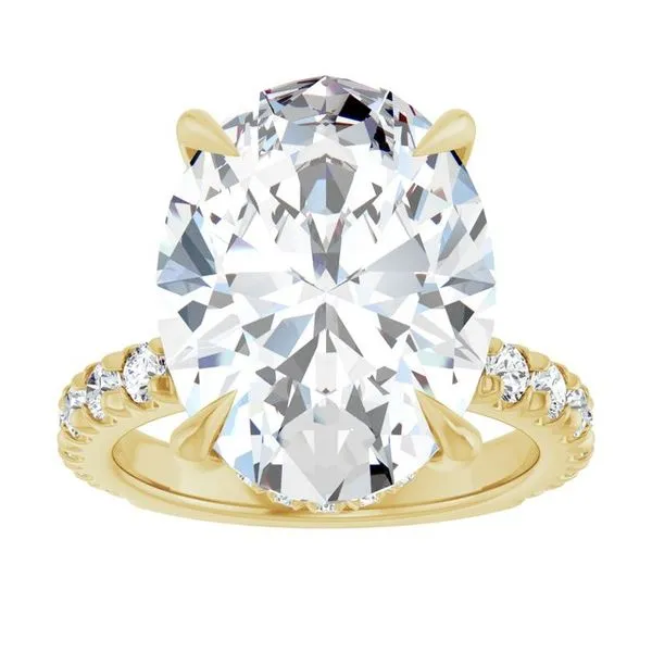 Claw-Prong Hidden Halo-Style Engagement Ring Image 3 Raleigh Diamond Fine Jewelry Raleigh, NC
