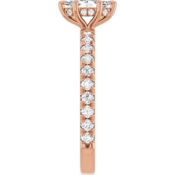 Claw-Prong Hidden Halo-Style Engagement Ring Image 4 Mark Jewellers La Crosse, WI