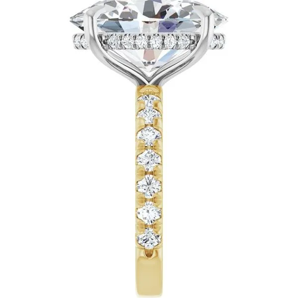 Claw-Prong Hidden Halo-Style Engagement Ring Image 4 J. Thomas Jewelers Rochester Hills, MI