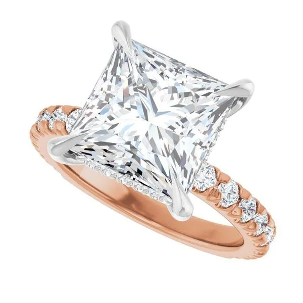 Claw-Prong Hidden Halo-Style Engagement Ring Image 5 Mark Jewellers La Crosse, WI