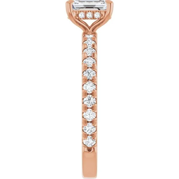 Claw-Prong Hidden Halo-Style Engagement Ring Image 4 Jimmy Smith Jewelers Decatur, AL