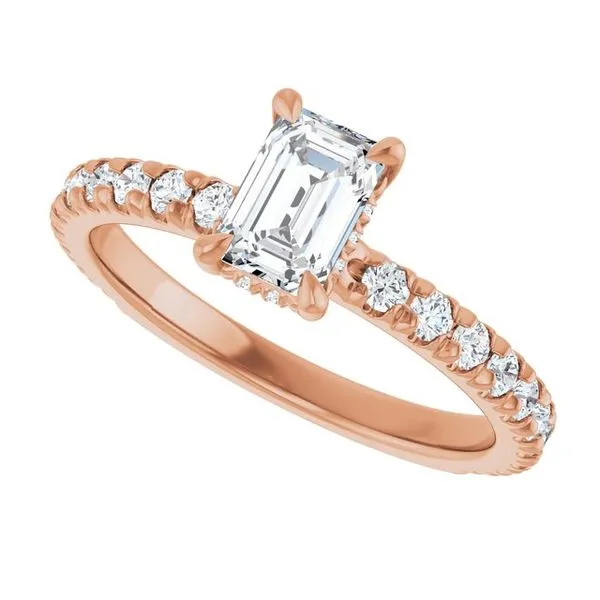 Claw-Prong Hidden Halo-Style Engagement Ring Image 5 Raleigh Diamond Fine Jewelry Raleigh, NC