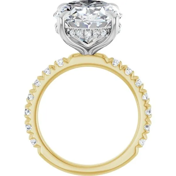 Claw-Prong Hidden Halo-Style Engagement Ring Image 2 Mark Jewellers La Crosse, WI
