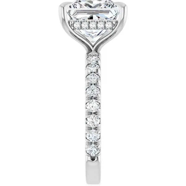 Claw-Prong Hidden Halo-Style Engagement Ring Image 4 Raleigh Diamond Fine Jewelry Raleigh, NC