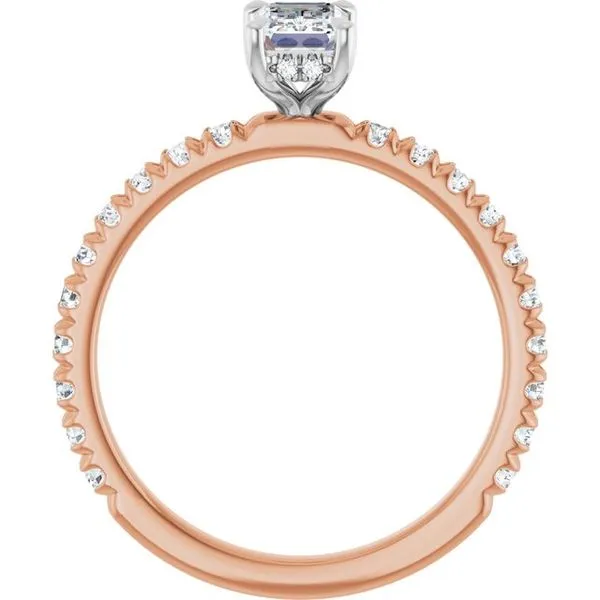 Claw-Prong Hidden Halo-Style Engagement Ring Image 2 Michael Szwed Jewelers Longmeadow, MA