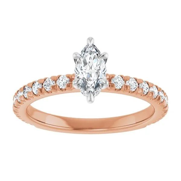 Claw-Prong Hidden Halo-Style Engagement Ring Image 3 Natale Jewelers Sewell, NJ