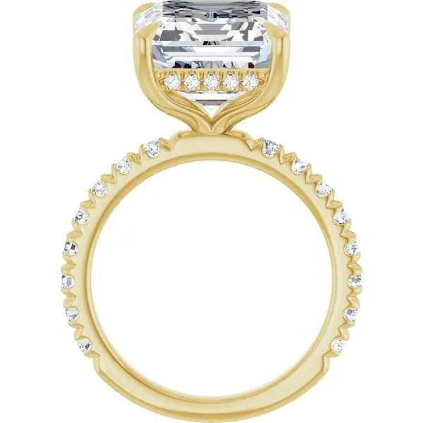 Claw-Prong Hidden Halo-Style Engagement Ring Image 2 Ocean View Jewelers Millville, DE