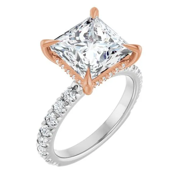 Claw-Prong Hidden Halo-Style Engagement Ring Clater Jewelers Louisville, KY