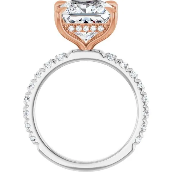 Claw-Prong Hidden Halo-Style Engagement Ring Image 2 Shipley's Fine Jewelry Hampstead, MD