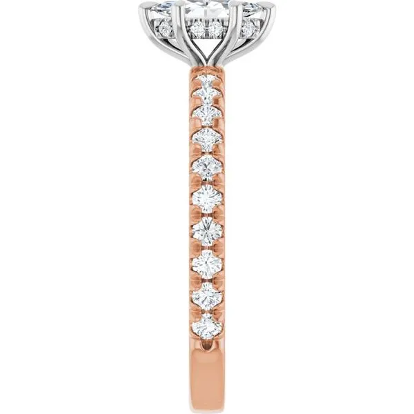 Claw-Prong Hidden Halo-Style Engagement Ring Image 4 Northwood Jewelers Northwood, OH