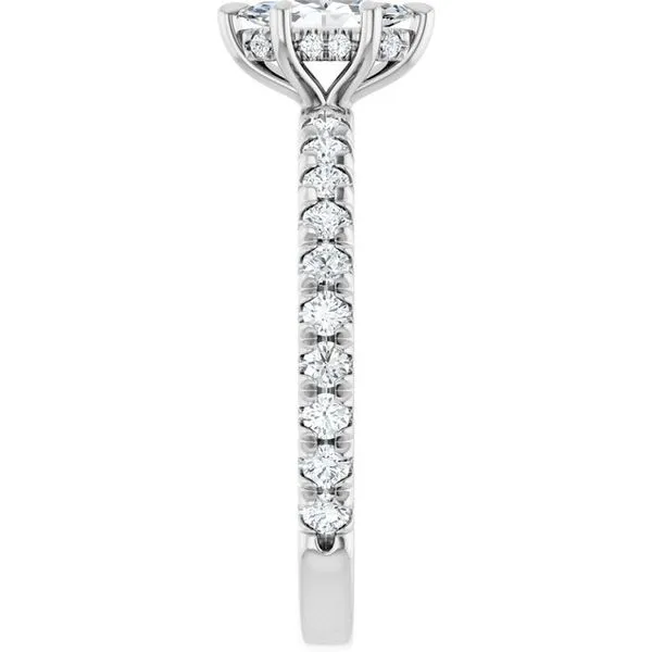 Claw-Prong Hidden Halo-Style Engagement Ring Image 4 Vulcan's Forge LLC KANSAS CITY, MO