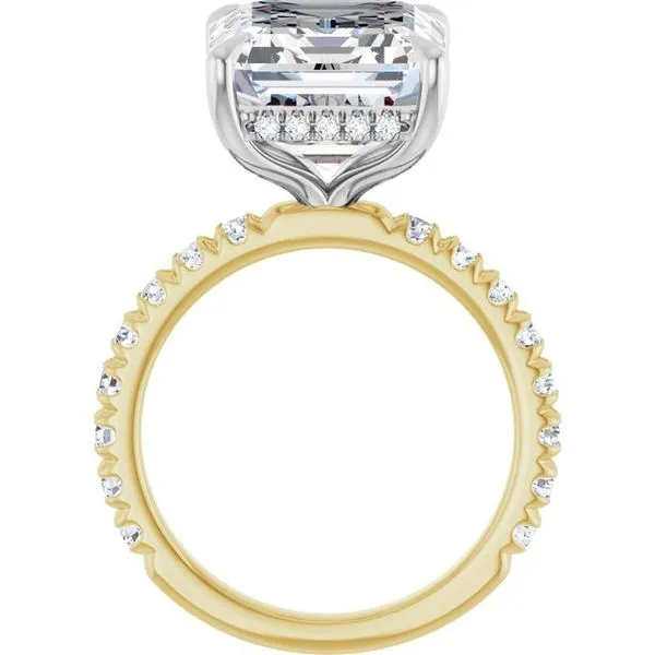 Claw-Prong Hidden Halo-Style Engagement Ring Image 2 Austin's Fine Diamonds & Jewelry Lyndhurst, NJ