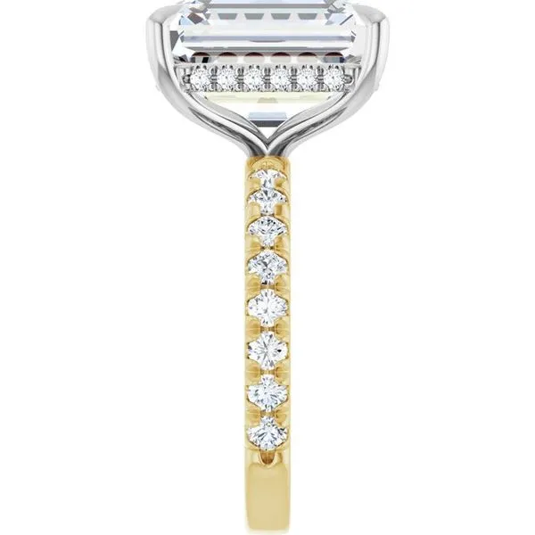 Claw-Prong Hidden Halo-Style Engagement Ring Image 4 Raleigh Diamond Fine Jewelry Raleigh, NC