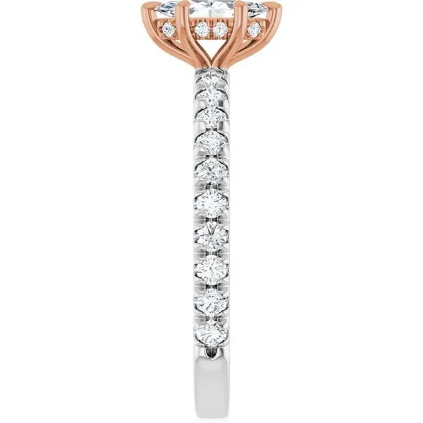 Claw-Prong Hidden Halo-Style Engagement Ring Image 4 JF Jones Jewelers Rochester, NY