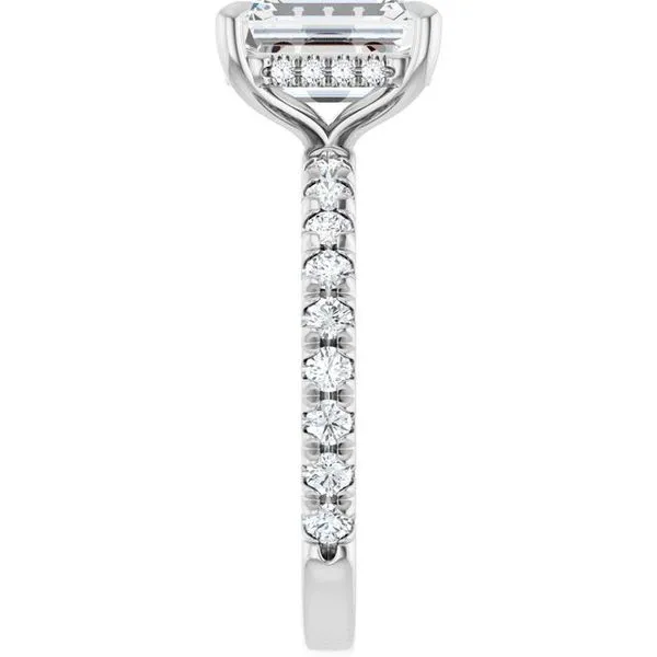 Claw-Prong Hidden Halo-Style Engagement Ring Image 4 J. Thomas Jewelers Rochester Hills, MI