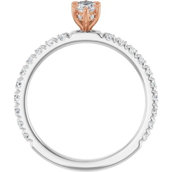 Claw-Prong Hidden Halo-Style Engagement Ring Image 2 Shipley's Fine Jewelry Hampstead, MD