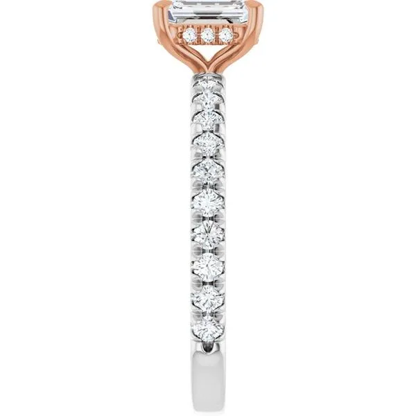 Claw-Prong Hidden Halo-Style Engagement Ring Image 4 Futer Bros Jewelers York, PA