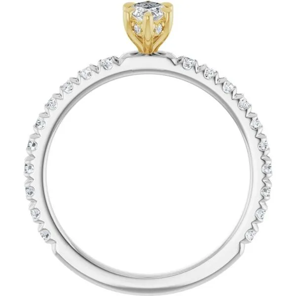 Claw-Prong Hidden Halo-Style Engagement Ring Image 2 Morin Jewelers Southbridge, MA