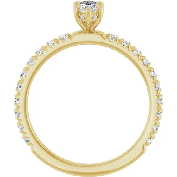 Claw-Prong Hidden Halo-Style Engagement Ring Image 2 Stuart Benjamin & Co. Jewelry Designs San Diego, CA