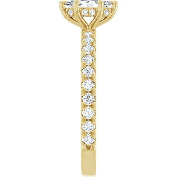 Claw-Prong Hidden Halo-Style Engagement Ring Image 4 J. Thomas Jewelers Rochester Hills, MI