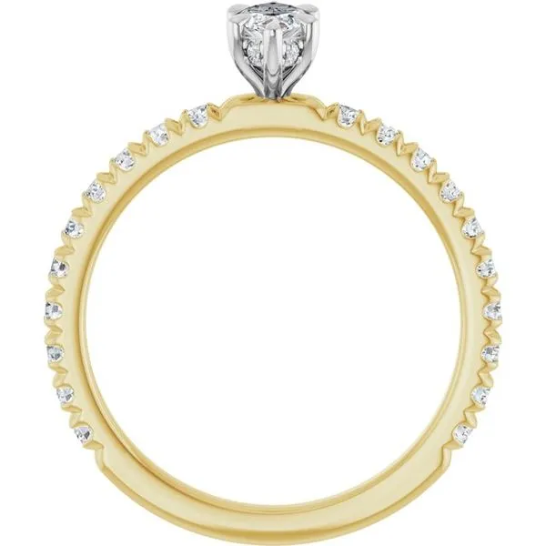 Claw-Prong Hidden Halo-Style Engagement Ring Image 2 Raleigh Diamond Fine Jewelry Raleigh, NC