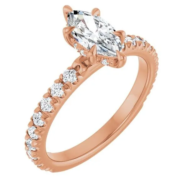 Claw-Prong Hidden Halo-Style Engagement Ring Raleigh Diamond Fine Jewelry Raleigh, NC