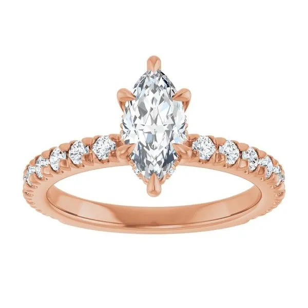 Claw-Prong Hidden Halo-Style Engagement Ring Image 3 Raleigh Diamond Fine Jewelry Raleigh, NC