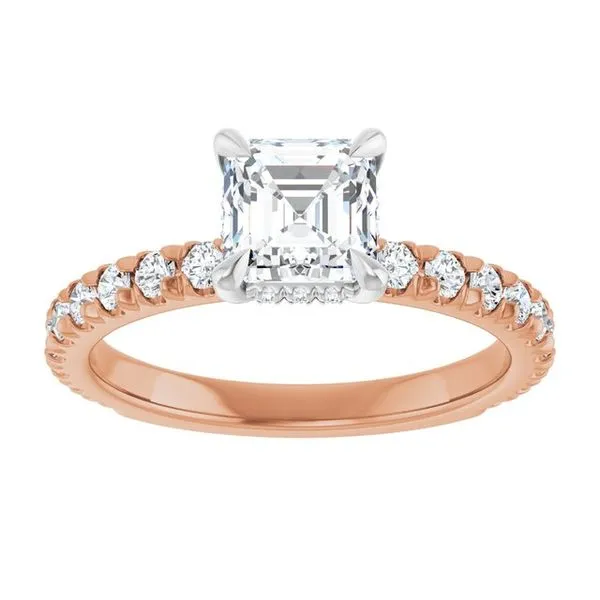 Claw-Prong Hidden Halo-Style Engagement Ring Image 3 Mark Jewellers La Crosse, WI