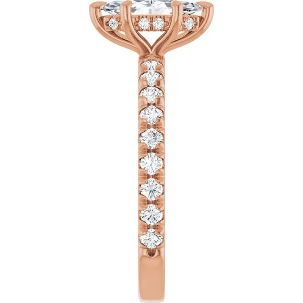 Claw-Prong Hidden Halo-Style Engagement Ring Image 4 Paul James Jewelers Angels Camp, CA