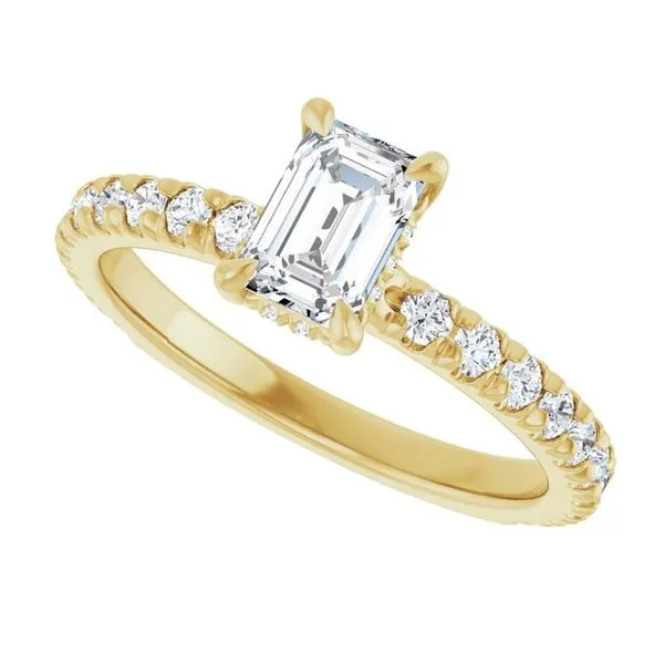 Claw-Prong Hidden Halo-Style Engagement Ring Image 5 Virtus Collective Newport Beach , CA