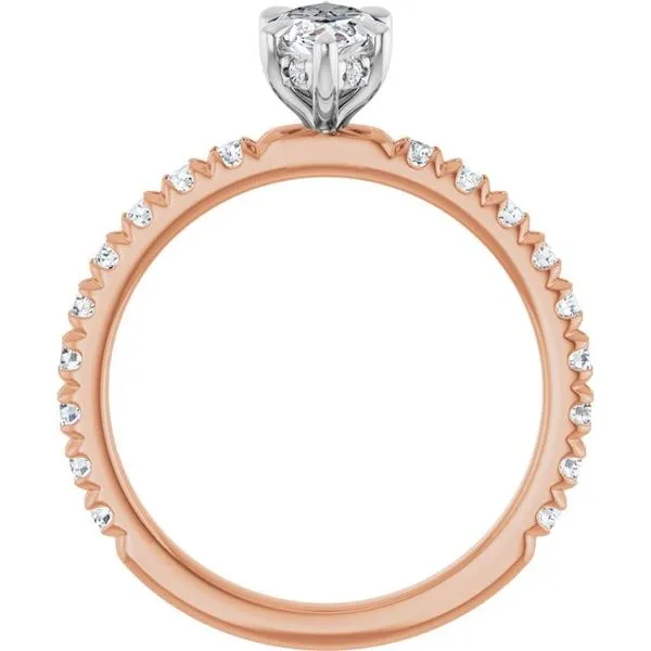 Claw-Prong Hidden Halo-Style Engagement Ring Image 2 Futer Bros Jewelers York, PA