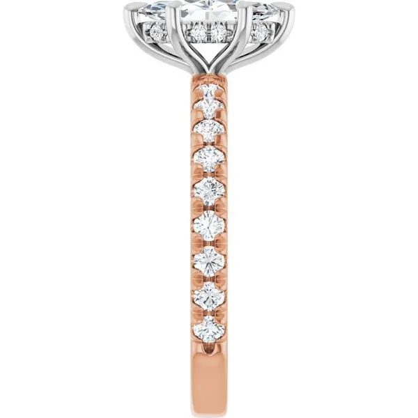 Claw-Prong Hidden Halo-Style Engagement Ring Image 4 J. Thomas Jewelers Rochester Hills, MI