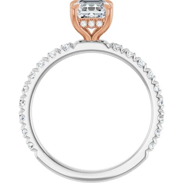 Claw-Prong Hidden Halo-Style Engagement Ring Image 2 Shipley's Fine Jewelry Hampstead, MD