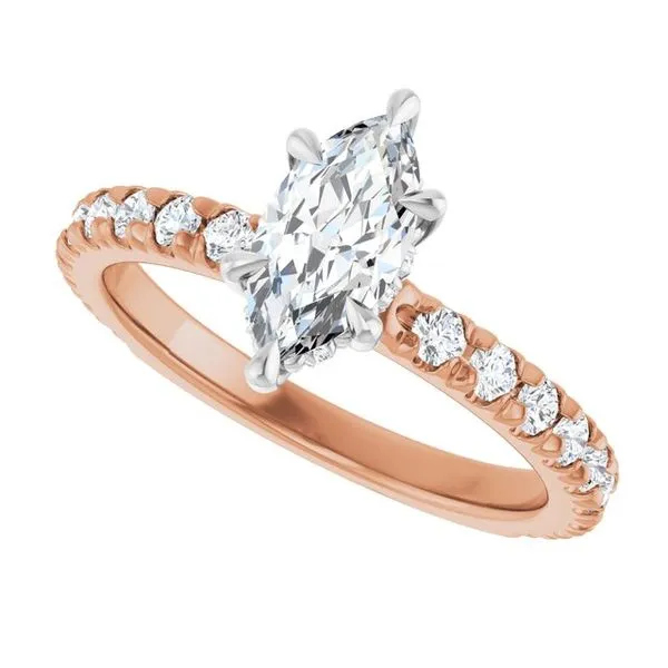 Claw-Prong Hidden Halo-Style Engagement Ring Image 5 J. Thomas Jewelers Rochester Hills, MI