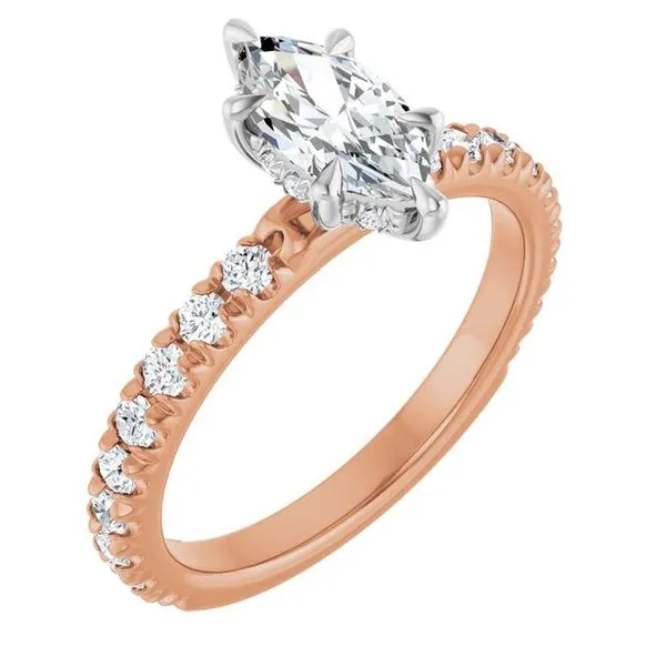 Claw-Prong Hidden Halo-Style Engagement Ring Jimmy Smith Jewelers Decatur, AL