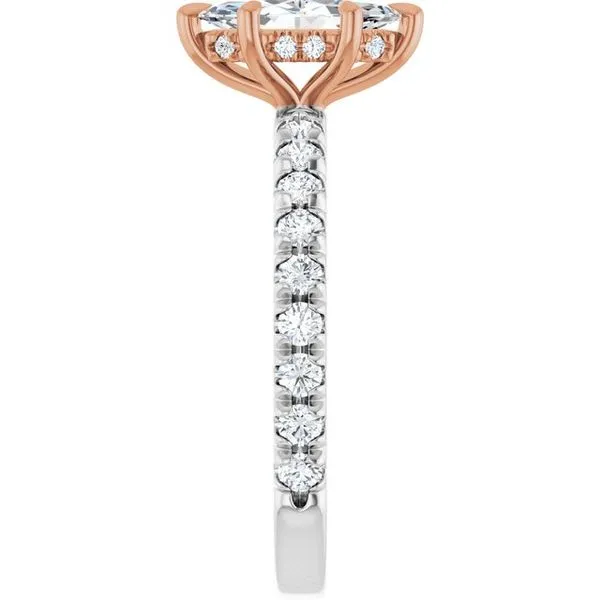 Claw-Prong Hidden Halo-Style Engagement Ring Image 4 J. West Jewelers Round Rock, TX