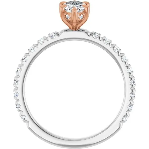 Claw-Prong Hidden Halo-Style Engagement Ring Image 2 Jimmy Smith Jewelers Decatur, AL