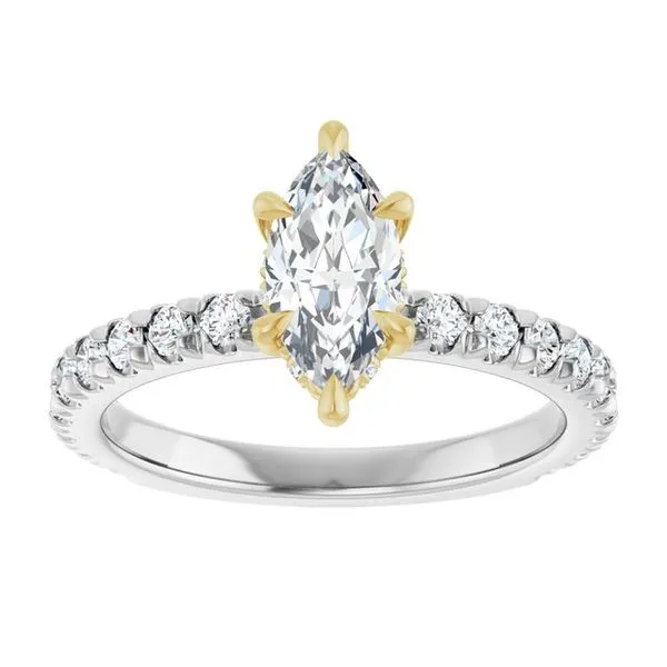 Claw-Prong Hidden Halo-Style Engagement Ring Image 3 Mark Jewellers La Crosse, WI
