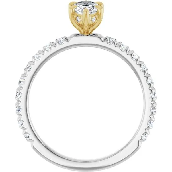 Claw-Prong Hidden Halo-Style Engagement Ring Image 2 Clater Jewelers Louisville, KY