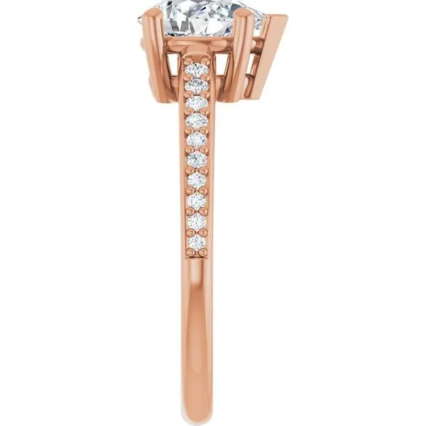 V-End Prong Engagement Ring Image 4 Futer Bros Jewelers York, PA