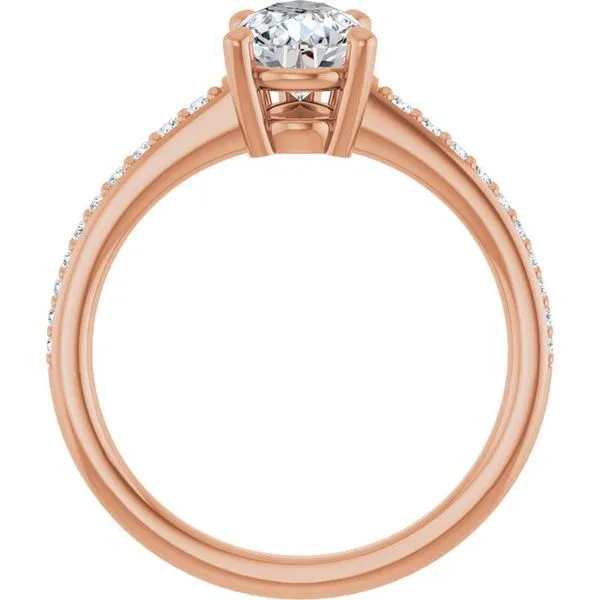 V-End Prong Engagement Ring Image 2 Futer Bros Jewelers York, PA