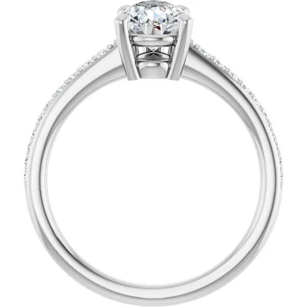 V-End Prong Engagement Ring Image 2 Futer Bros Jewelers York, PA