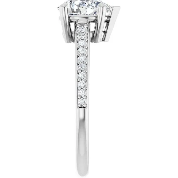V-End Prong Engagement Ring Image 4 Rox Atlanta Jewelers Decatur, GA